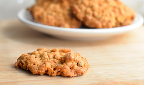 Galletas de avena con pasas sin azúcar