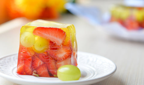 Gelatina suspiro de frutas sin azúcar