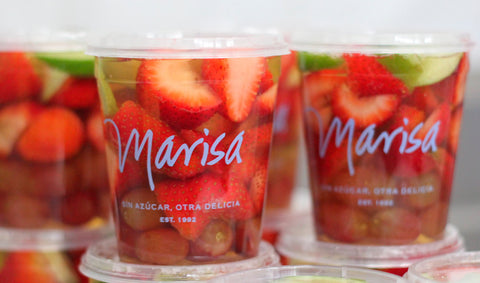 Gelatina suspiro de frutas sin azúcar