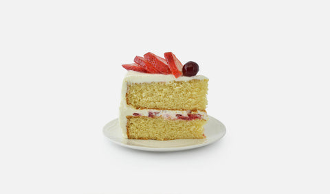 Pastel de fresa sin azúcar